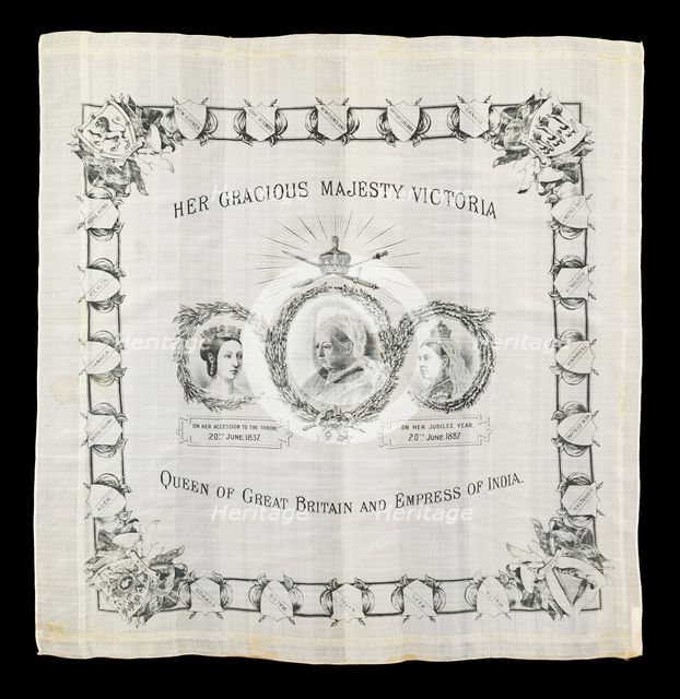 Scarf, British, 1897. Creator: Unknown.