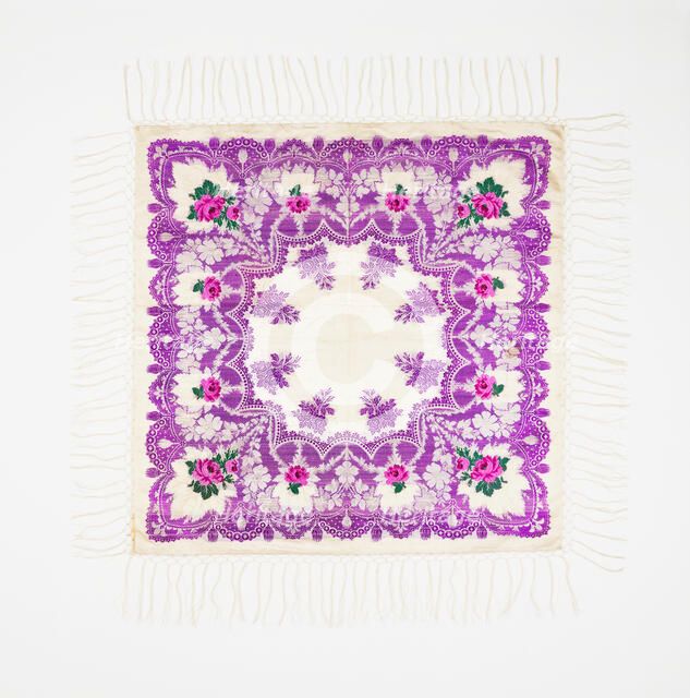 Scarf, European, 1860-90. Creator: Unknown.