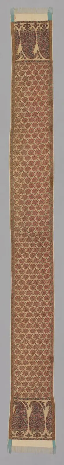 Scarf, India, Border: c. 1810. Creator: Unknown