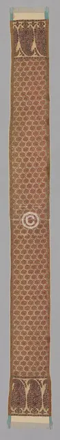 Scarf, India, Border: c. 1810. Creator: Unknown.