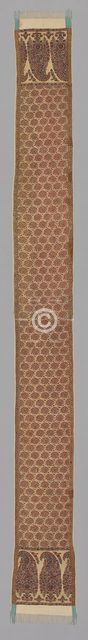 Scarf, India, Border: c. 1810. Creator: Unknown.