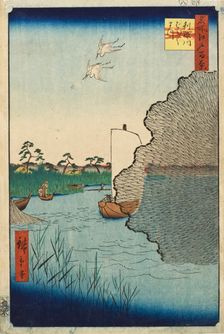 Scattered Pines, Tone River, 1856. Creator: Ando Hiroshige