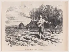 Scattering Seed, from "Le Magasin Pittoresque", May 1857. Creator: Charles Tamisier