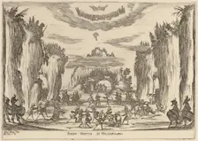Scena Grotto d'Vulcano, 1637. Creator: Stefano della Bella