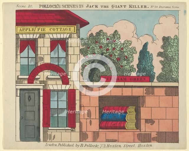 Scene 10, from Jack the Giant Killer, Scenes for a Toy Theater, 1870-90. Creator: Benjamin Pollock.
