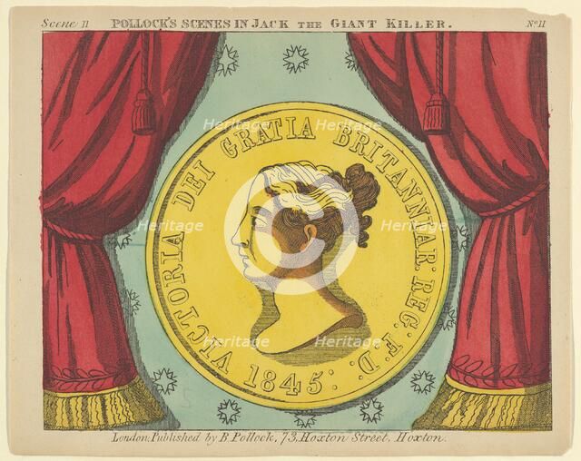 Scene 11, from Jack the Giant Killer, Scenes for a Toy Theater, 1870-90. Creator: Benjamin Pollock.