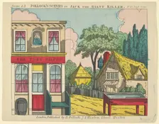 Scene 13, from Jack the Giant Killer, Trick Scene for a Toy Theater, 1870-90. Creator: Benjamin Pollock