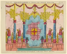Scene 14, from Jack the Giant Killer, Scenes for a Toy Theater, 1870-90. Creator: Benjamin Pollock