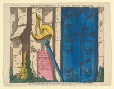 Scene 5, from Jack the Giant Killer, Scenes for a Toy Theater, 1870-90. Creator: Benjamin Pollock