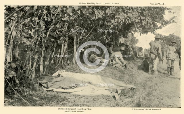 'Scene after "Rough Riders" Battle, June 24th', Spanish-American War, 1898, (1899). Creator: Burr McIntosh.