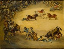 Scene at a Bullfight: Diversion de Espana, c1766-1828. Artist: Francisco Goya