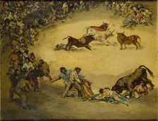 Scene at a Bullfight: Diversion de Espana, c1766-1828. Artist: Francisco Goya