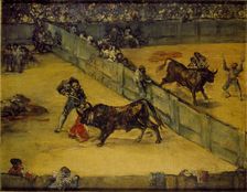 Scene at a Bullfight: Division de place, c19th century. Artist: Francisco Goya