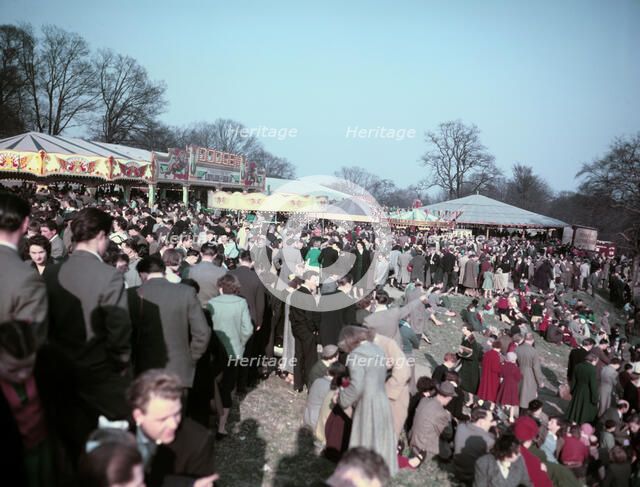 Scene at a busy funfair, c1955-1965. Creator: Arthur Charles Kirby Ware.