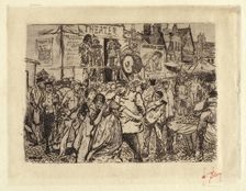 Scene at a Circus, 1885. Creator: Robert Frederick Blum