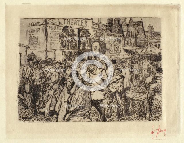 Scene at a Circus, 1885. Creator: Robert Frederick Blum.