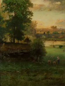 Scene At Durham, An Idyll, 1882-85. Creator: George Inness