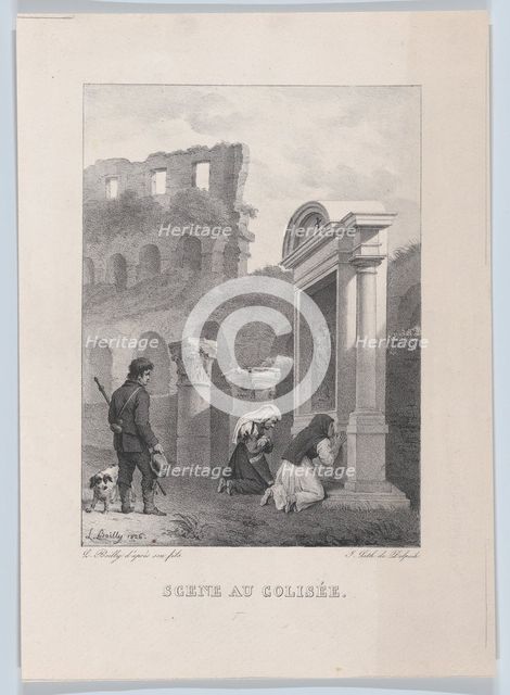 Scene at the Coliseum, 1826. Creator: Louis Leopold Boilly.
