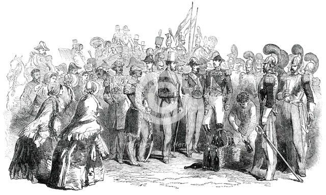 Scene at the Grand Review at Versailles, 1850. Creator: Unknown.