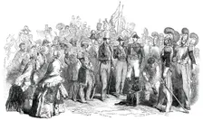 Scene at the Grand Review at Versailles, 1850. Creator: Unknown