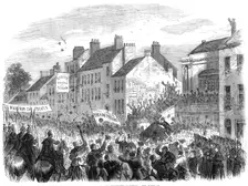 Scene at the Kilkenny Election, 1865. Creator: Unknown