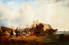 Scene at the Sea (in Brittany?), 1st half of 19th century. Creator: Unknown