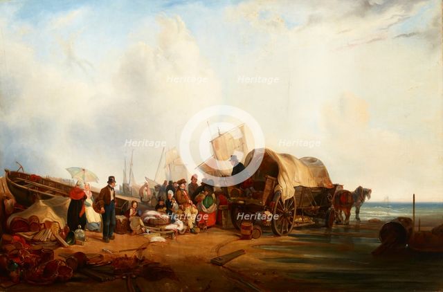 Scene at the Sea (in Brittany?), 1st half of 19th century. Creator: Unknown.