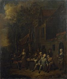 Scene by a Tavern, early 17th century. Creator: Jan Baptist Lambrechts