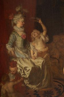 Scène de la comédie italienne jouée par une troupe d'enfants, between 1704 and 1706. Creator: Jean-Antoine Watteau