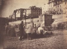 Scène de Marché au Port de l'Hôtel de Ville, Paris (Market Scene at the Port of..., before Feb 1852. Creator: Charles Nègre