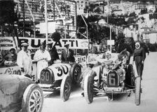 Scene during practice for the Monaco Grand Prix, 1929