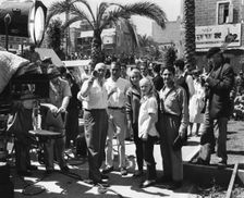 Scene during the filming of "Exodus", 29 April 1960. Creator: Unknown