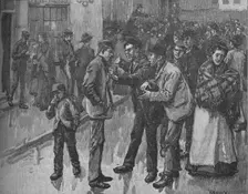 Scene During The Preston Strike c1890. Artist: William Rainey