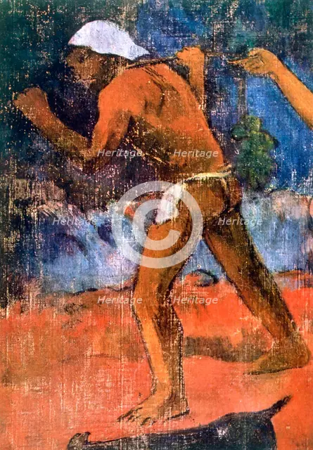 'Scene from Tahitian Life' (detail), 1896. Artist: Paul Gauguin