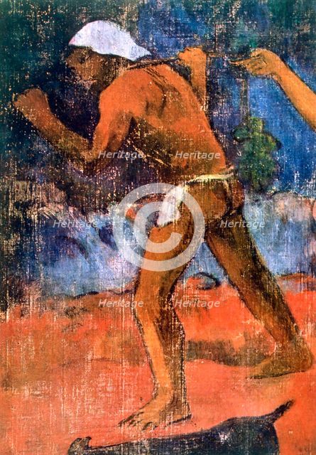 'Scene from Tahitian Life' (detail), 1896. Artist: Paul Gauguin