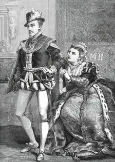 Scene from Tennyson's "Queen Mary" at the Lyceum Theatre, 1876. Creator: Unknown