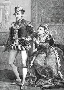 Scene from Tennyson's "Queen Mary" at the Lyceum Theatre, 1876. Creator: Unknown