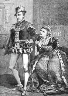 Scene from Tennyson's "Queen Mary" at the Lyceum Theatre, 1876. Creator: Unknown