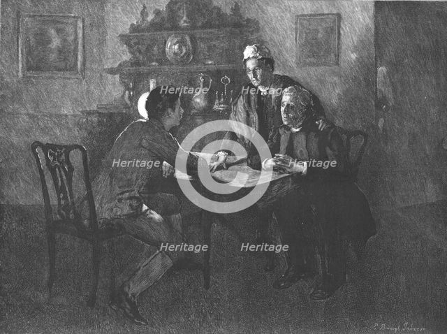 Scene from "Tess of the D'Urbervilles", by Thomas Hardy, 1891. Creator: Hubert von Herkomer.