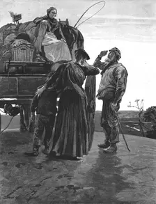 Scene from "Tess of the D'Urbervilles", by Thomas Hardy, 1891. Creator: Daniel Albert Veresmith