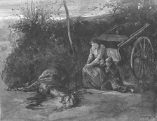 Scene from "Tess of the D'Urbervilles", by Thomas Hardy, 1891. Creator: Hubert von Herkomer