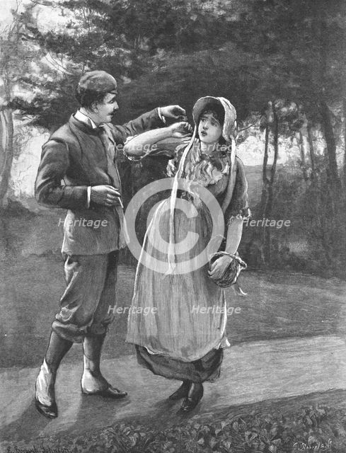 Scene from "Tess of the D'Urbervilles", by Thomas Hardy, 1891. Creator: Hubert von Herkomer.