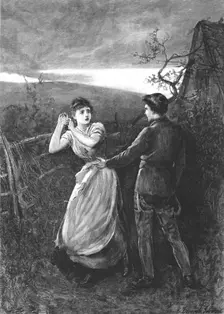 Scene from "Tess of the D'Urbervilles", by Thomas Hardy, 1891. Creator: Hubert von Herkomer