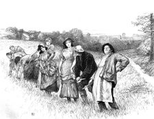Scene from "Tess of the D'Urbervilles", by Thomas Hardy, 1891. Creator: Hubert von Herkomer