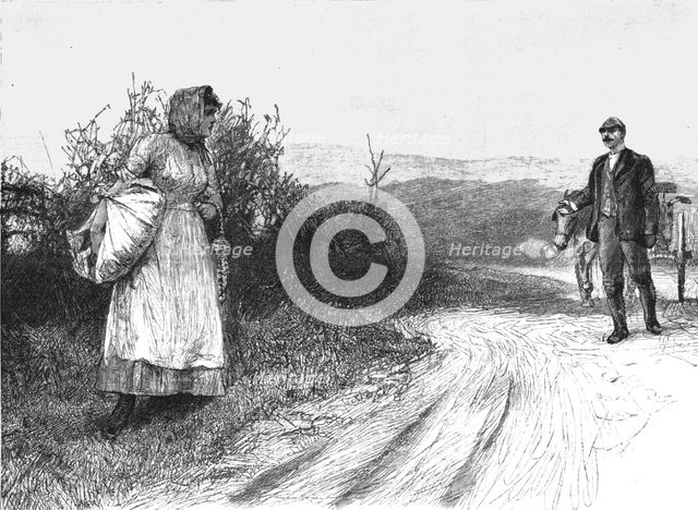 Scene from "Tess of the D'Urbervilles", by Thomas Hardy, 1891. Creator: Hubert von Herkomer.
