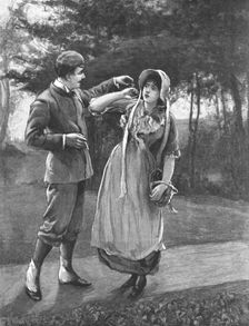 Scene from "Tess of the D'Urbervilles", by Thomas Hardy, 1891. Creator: Hubert von Herkomer