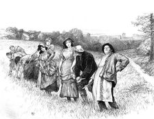 Scene from "Tess of the D'Urbervilles", by Thomas Hardy, 1891. Creator: Hubert von Herkomer