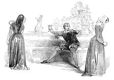 Scene from "The City Madam", at Sadler's Wells Theatre, 1844. Creator: Unknown