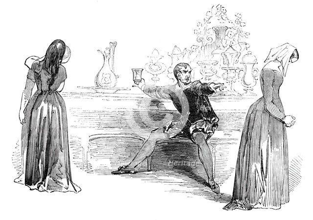 Scene from "The City Madam", at Sadler's Wells Theatre, 1844. Creator: Unknown.