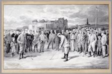 Scene from the Amateur Golf Championship, St Andrews, 1895. Creator: Unknown